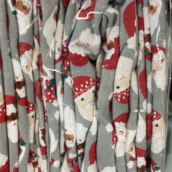 Martha Stewart Collection Printed Cotton Flannel 4-Pc. F Dear Santa, Full - Picture 5 of 5